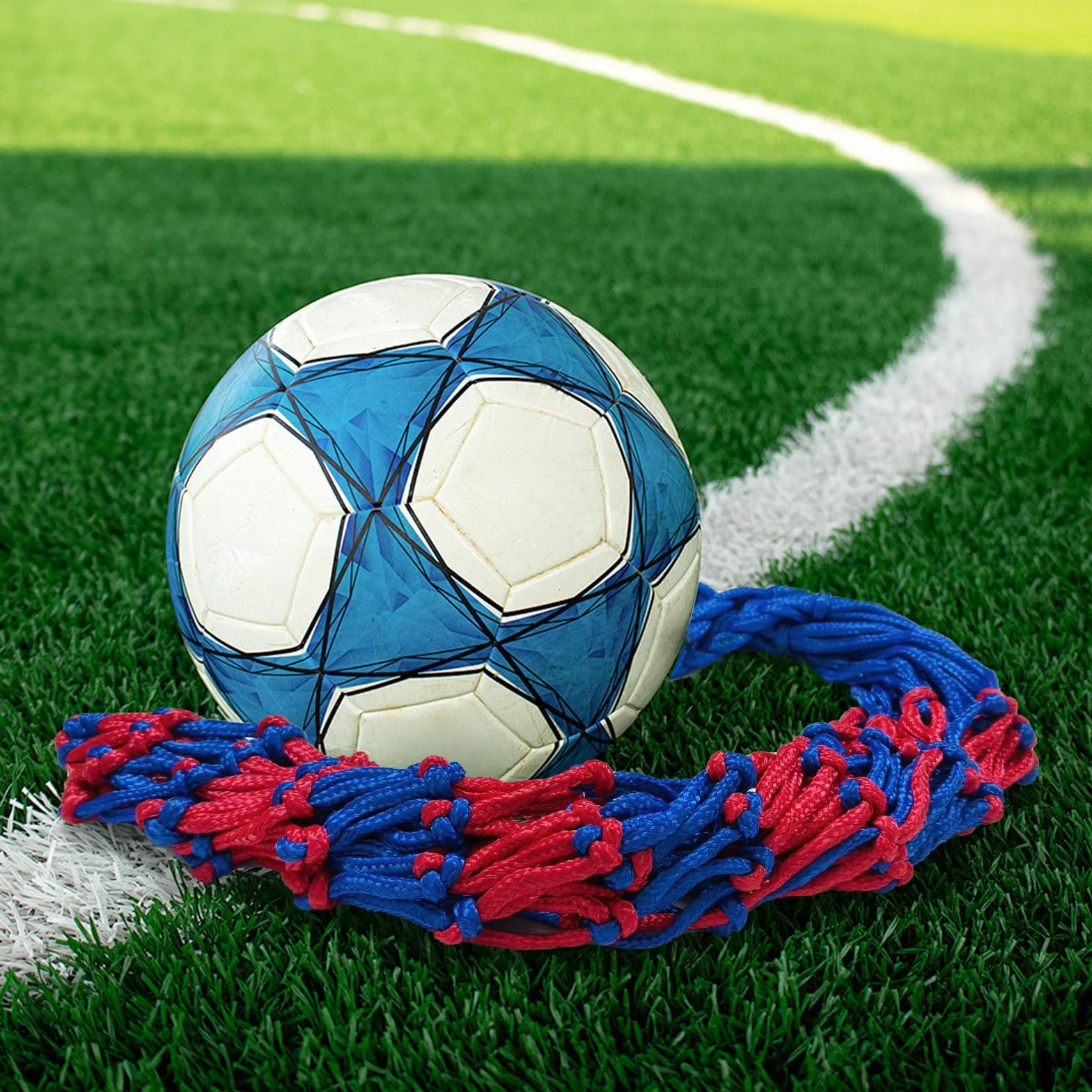 Bolsa para Balón, Red para Balones de Fútbol, con 2 Agujas Plateadas Inflables, para Baloncesto, Voleibol