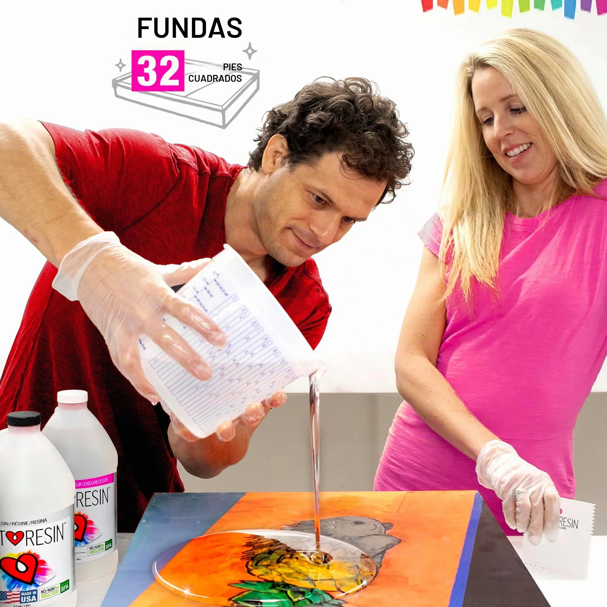 ArtResin - Resina de epoxi - Transparente - No tóxica - 3,78 L