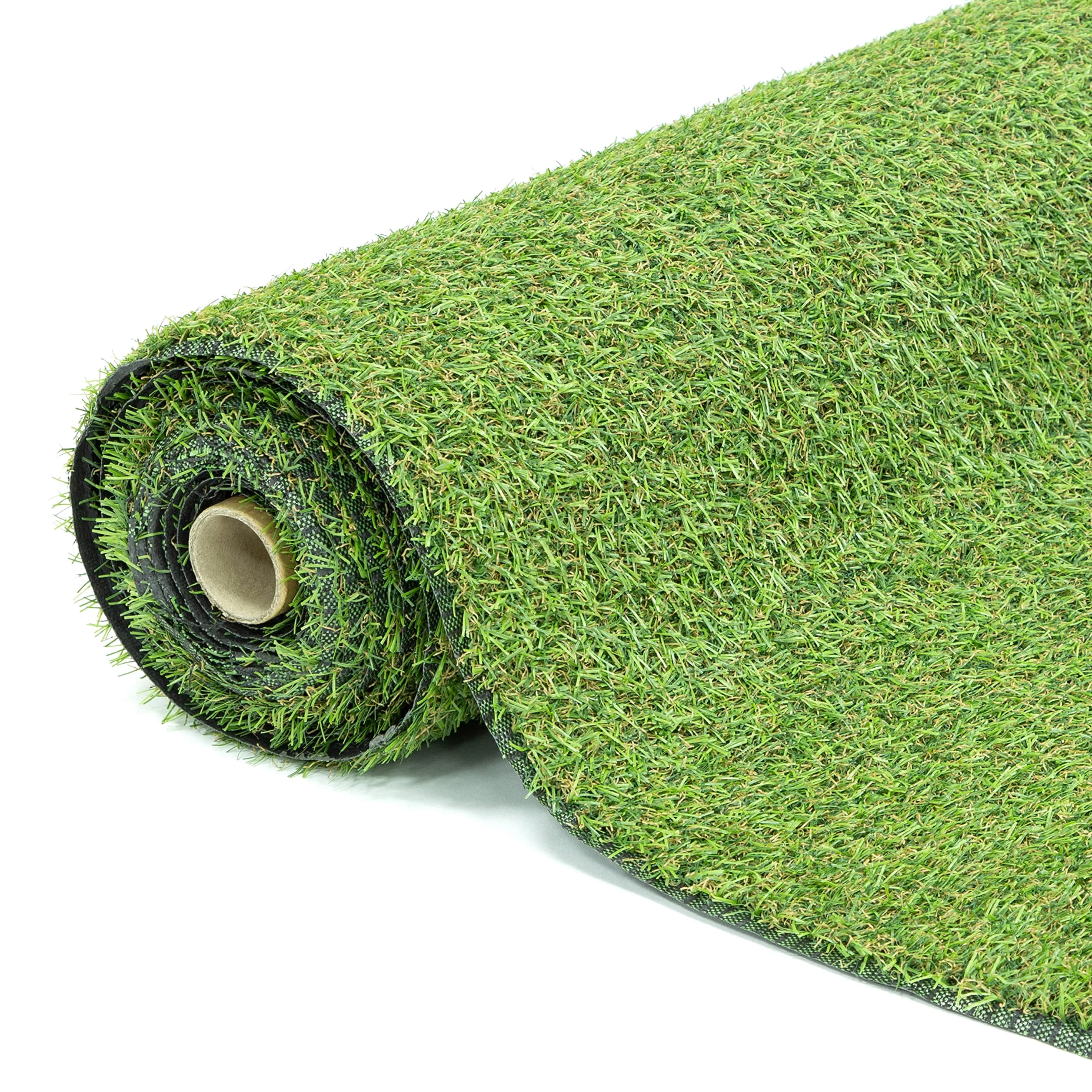 GardenKraft Moqueta Césped Sintético 4m x 1m Altura Pelo 15mm Multicolor