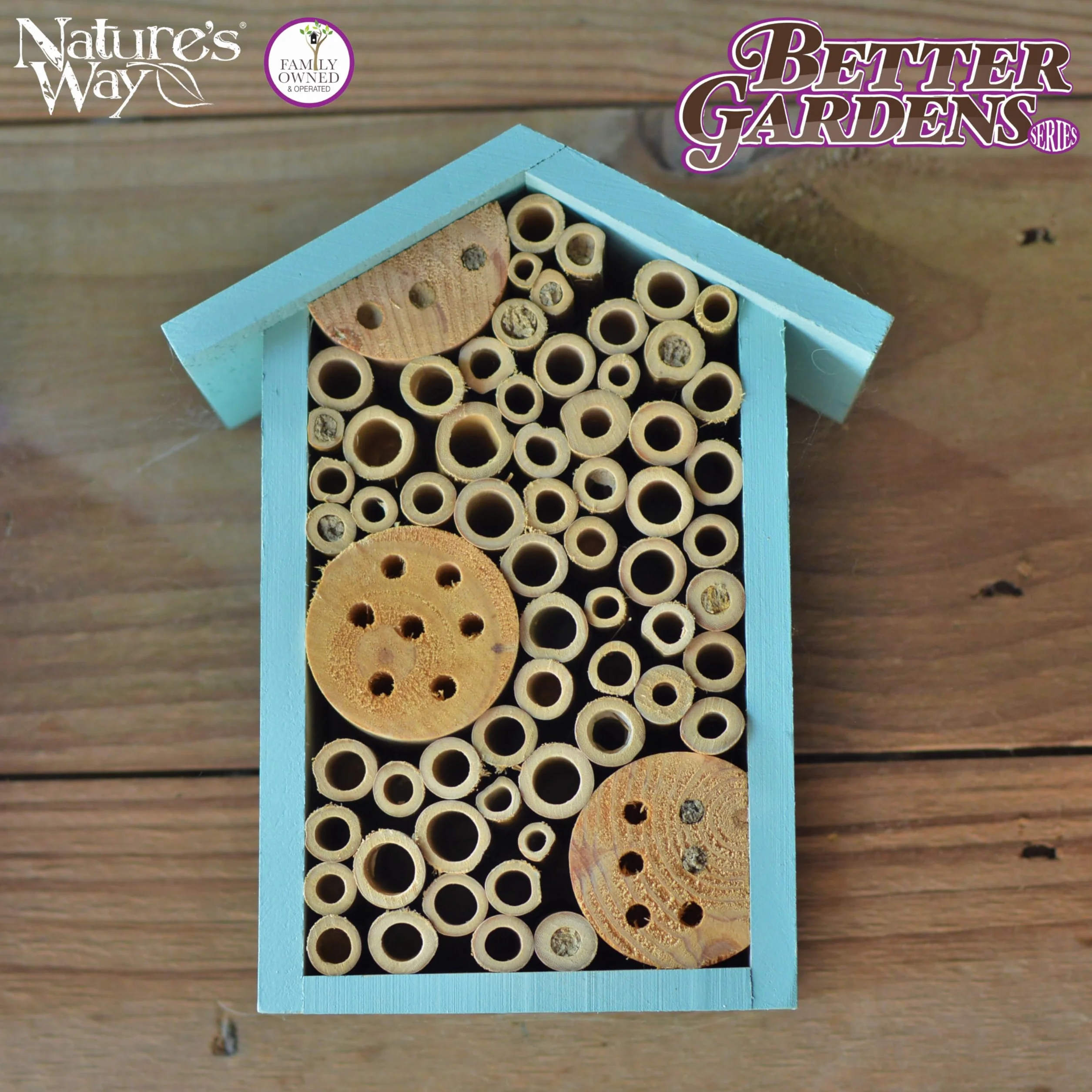 Nature's Way Bird Products PWH1-C Casa de Abejas Verde Azulado
