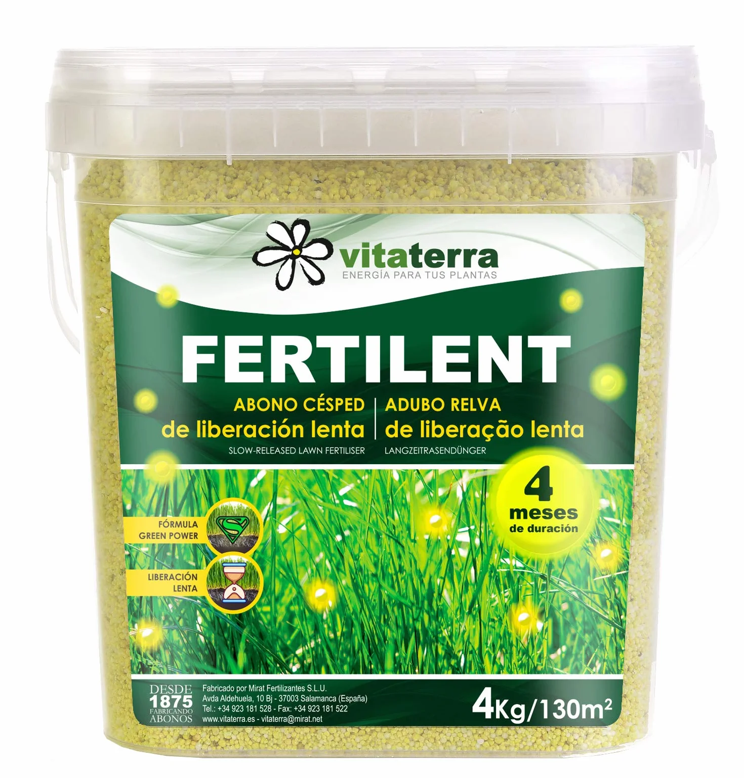 Vitaterra Césped Fertilent 4 kg, 33030