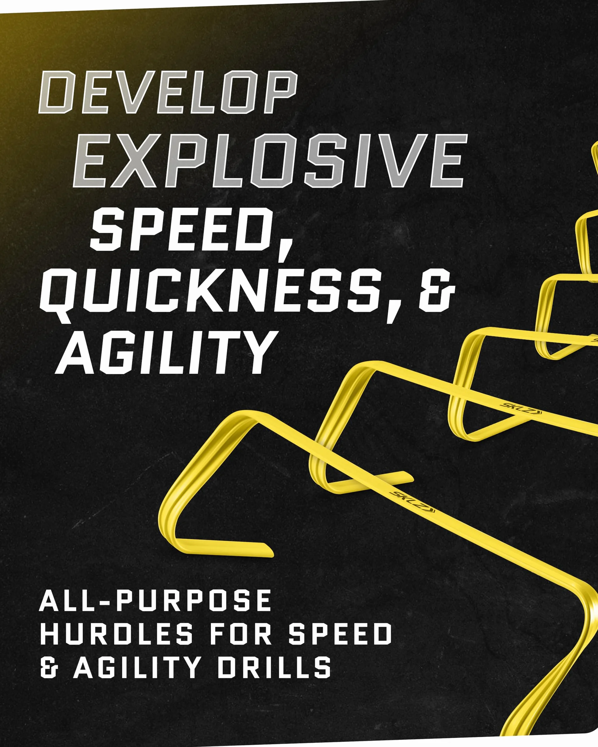 Sklz Hurdles X-6 Entrenamiento de Pies y Agilidad, Multicolor