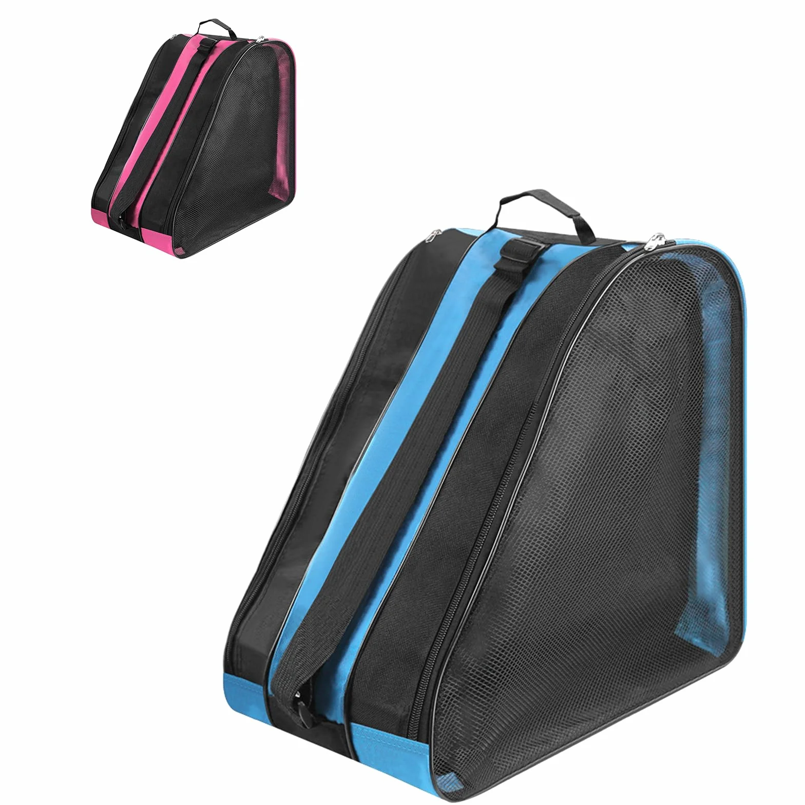 Bolsa para patines de hielo para niños, mujer y hombre (azul)