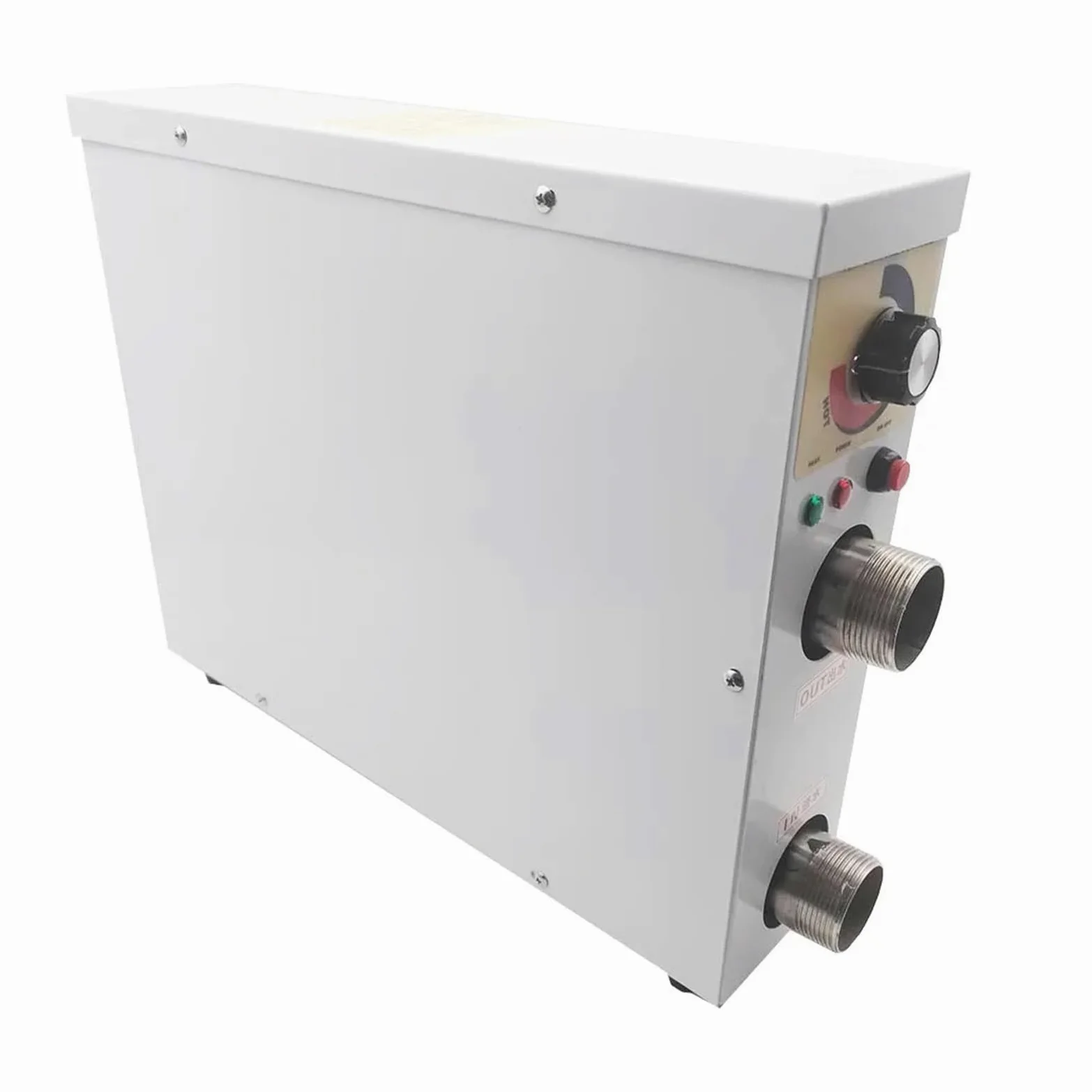 Bomba de calor de piscina de alta eficiencia, calentador de agua eléctrico de 5,5 kW a 18 kW, control de perilla para calefacción de piscina y spa