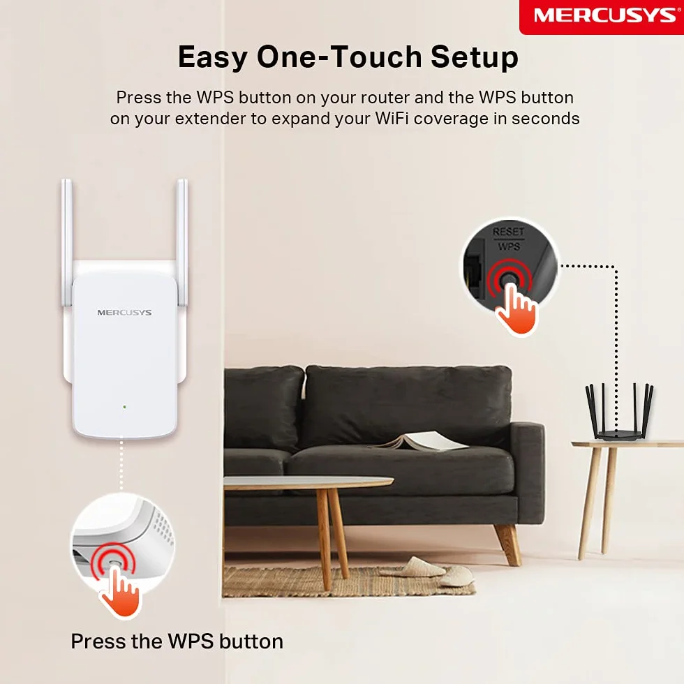 MERCUSYS ME30 AC1200 Repetidor WiFi 5 GHz 2.4 GHz 2 Antenas Externas