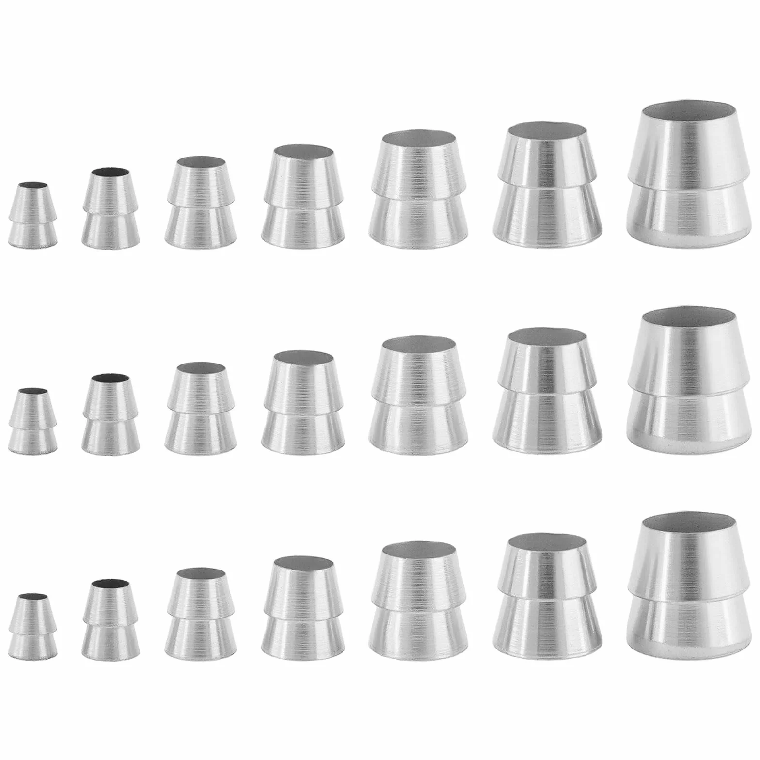 21 Cuñas Redondas para Mango de Hacha Cuñas de Metal para Hacha Martillo Maza Y Mango de Hacha (8 Mm 10 Mm 12 Mm 13 Mm 16 Mm 18 Mm Y 19 Mm)