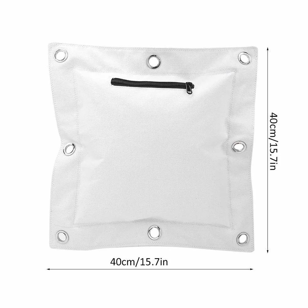 Alomejor Saco de Arena Vacío de Lona con Cremallera para Artes Marciales Muay Thai Kung Fu Makiwara