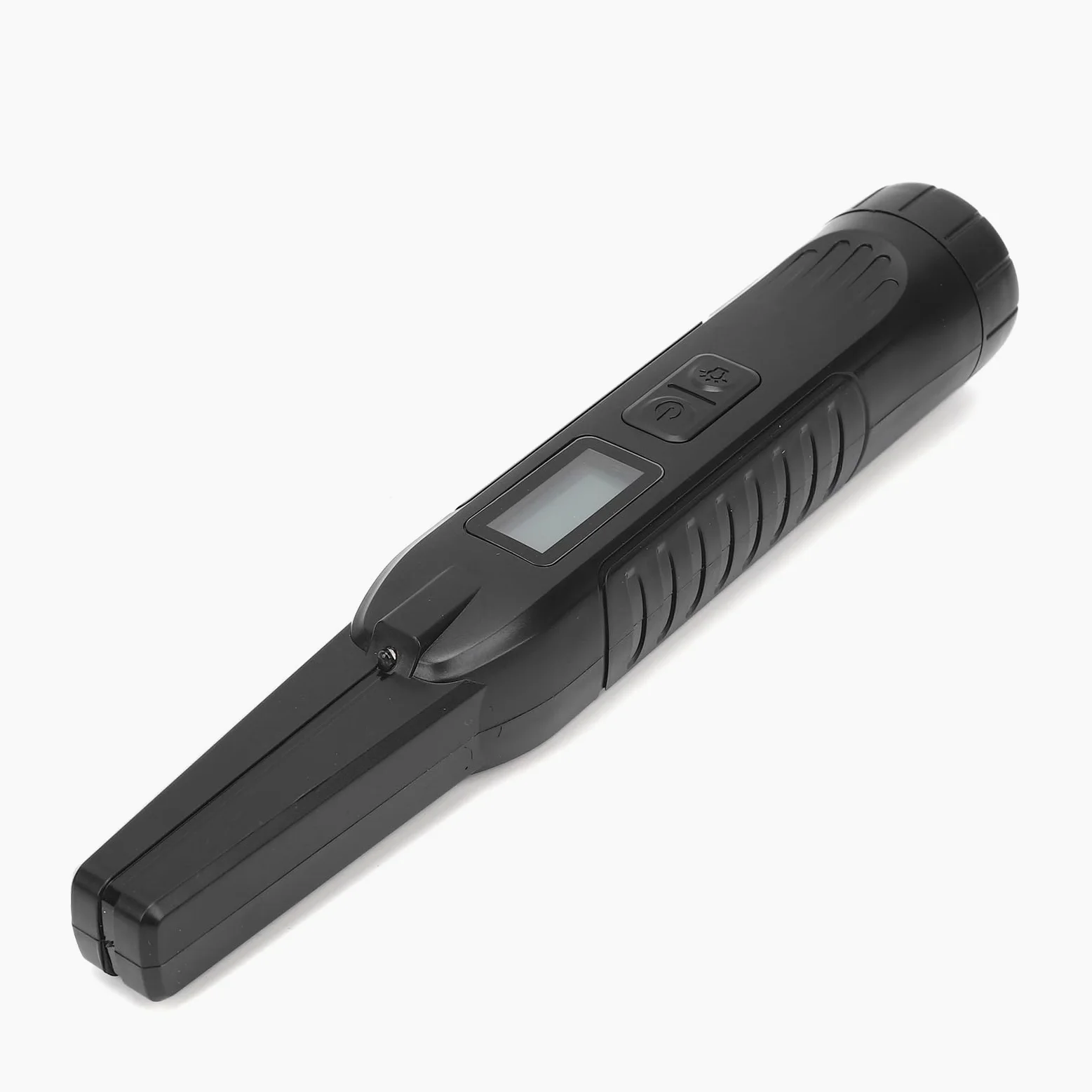 Matybobe Detector de Metales de Mano Varita Seguridad Pinpointer Pantalla LCD Detección 360 3 Modos Sensibilidad Ajustable Alarma Vibración con Linterna para Control Segu (Negra)