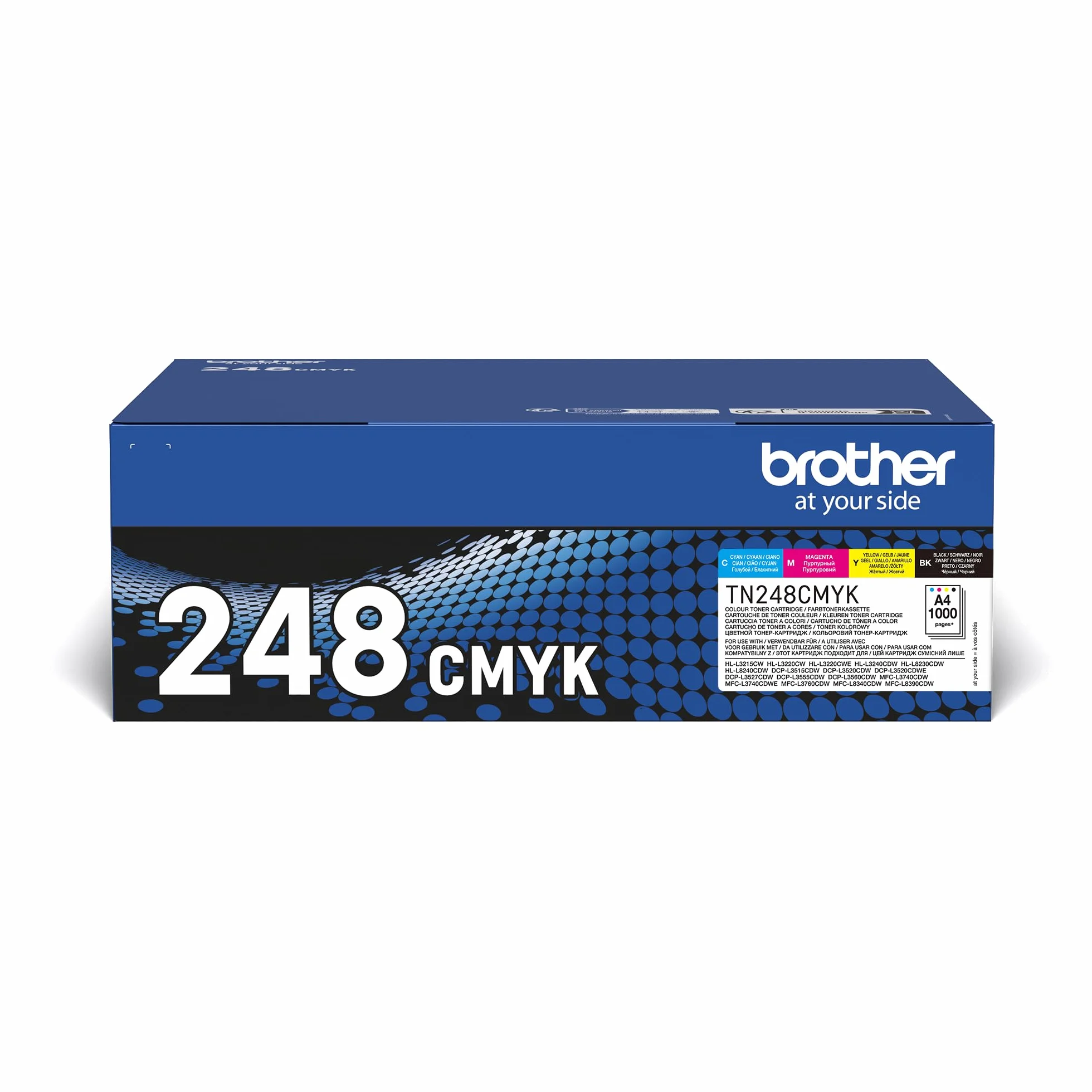 Brother TN248VAL Toner Standard Ciano Magenta Giallo Nero 4x1000 Pagine
