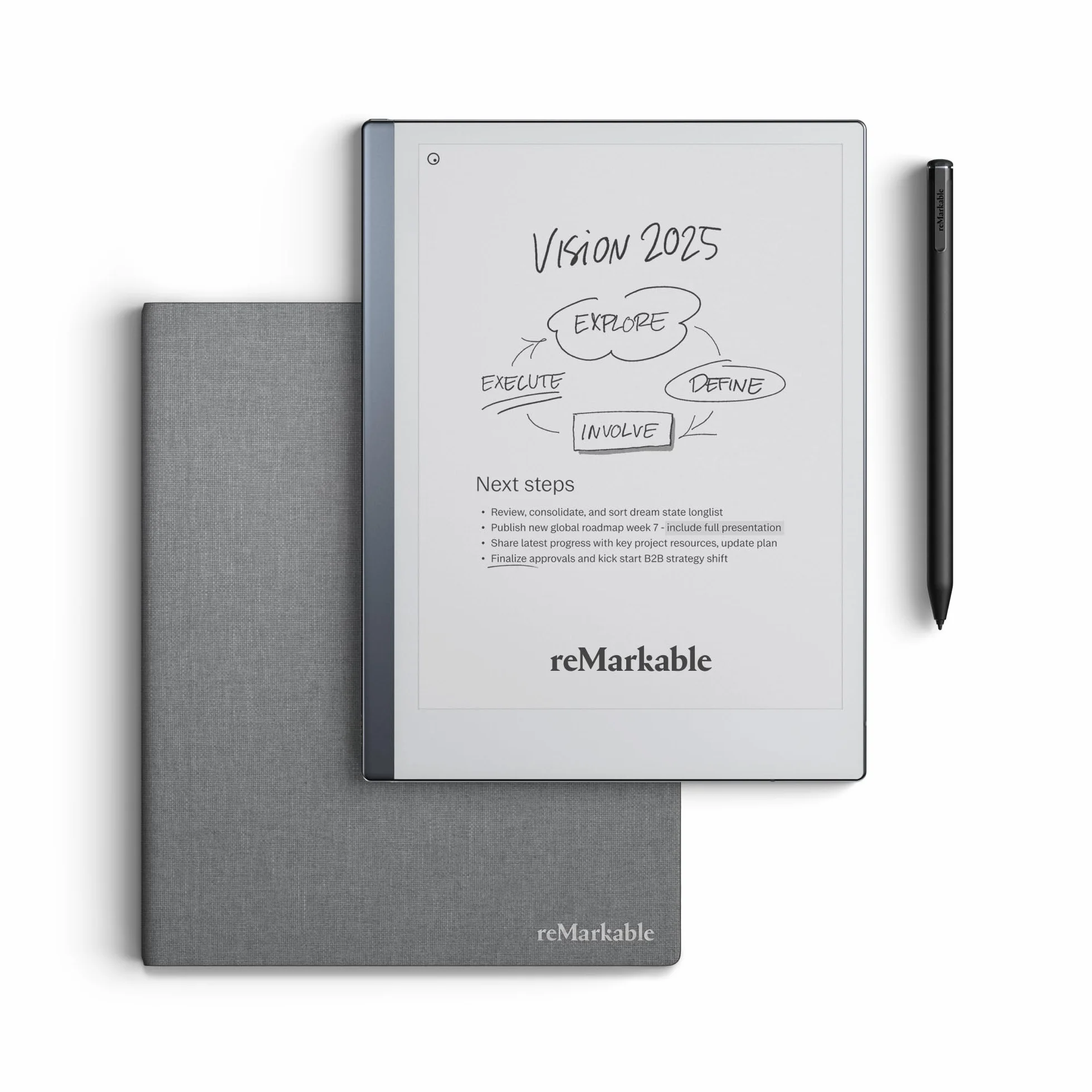 reMarkable 2 Tableta de Tinta Electrónica 10,3" - Pack Avanzado con Marker Plus y Book Folio