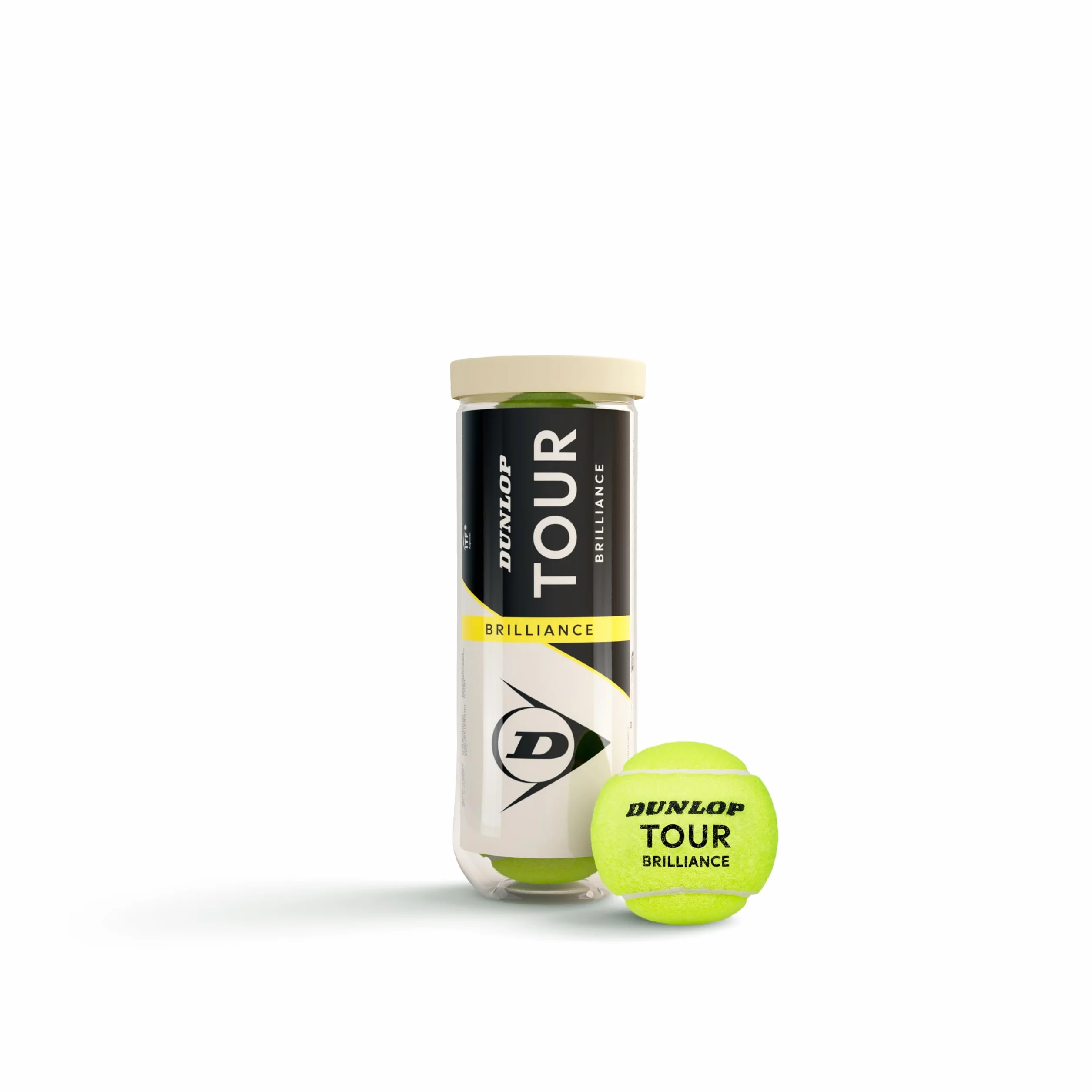 Dunlop Pelota de Tenis Tour Brilliance 3 Pelotas