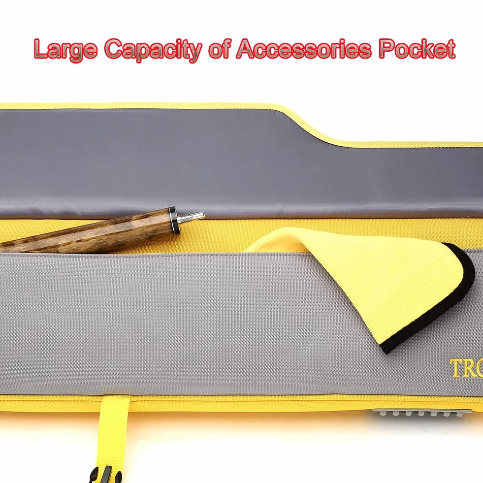 Estuche para Taco de Billar Mochila 4x4 Amarillo para 4 Tacos
