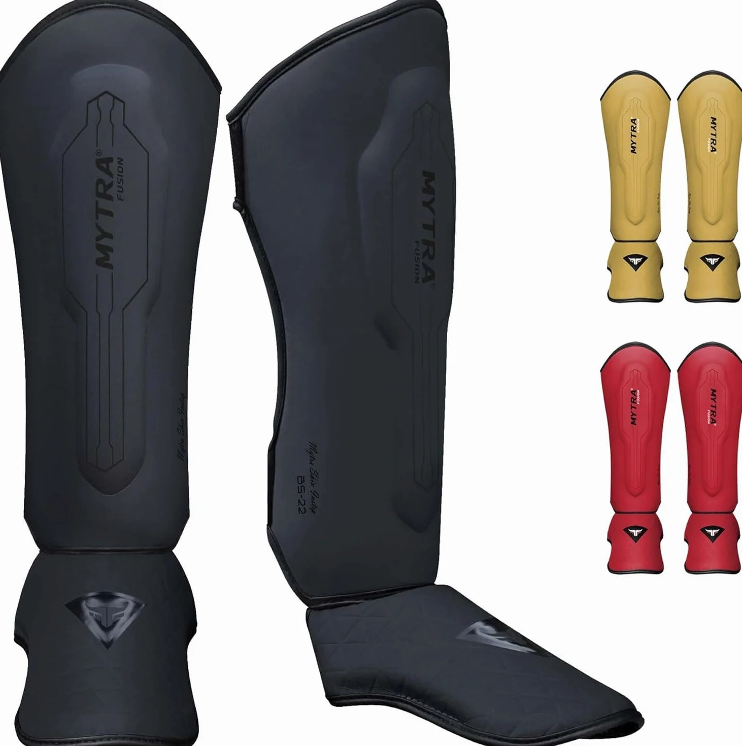 Mytra Fusion MMA Kick Boxing Shin Guards, Muay Thai Shin Instep Protection