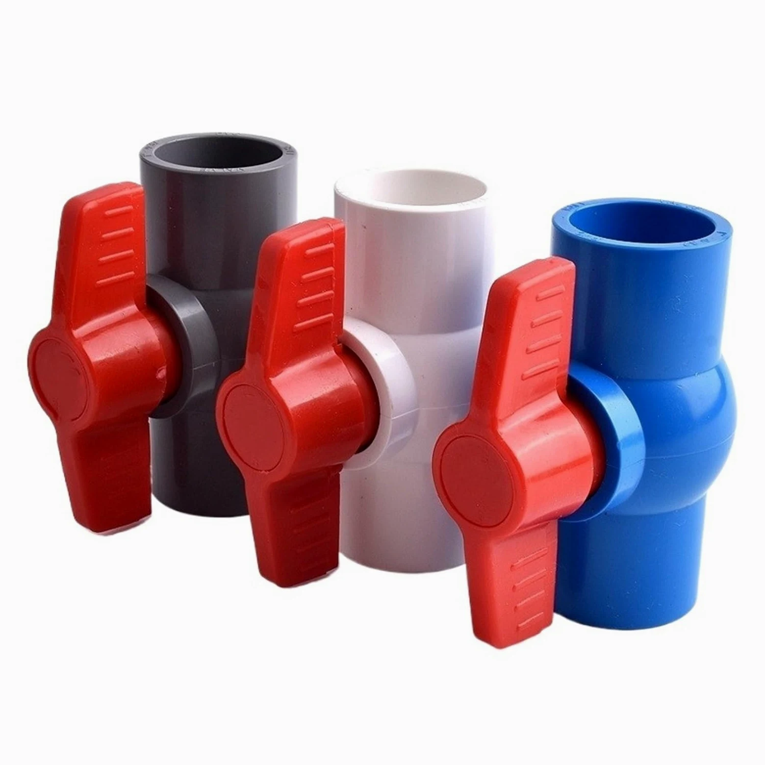 Accesorios para tuberías de riego, Acoplador de Bola Enchufe Plano for Tubo PVC, irrigación jardín, ID Azul, 90mm