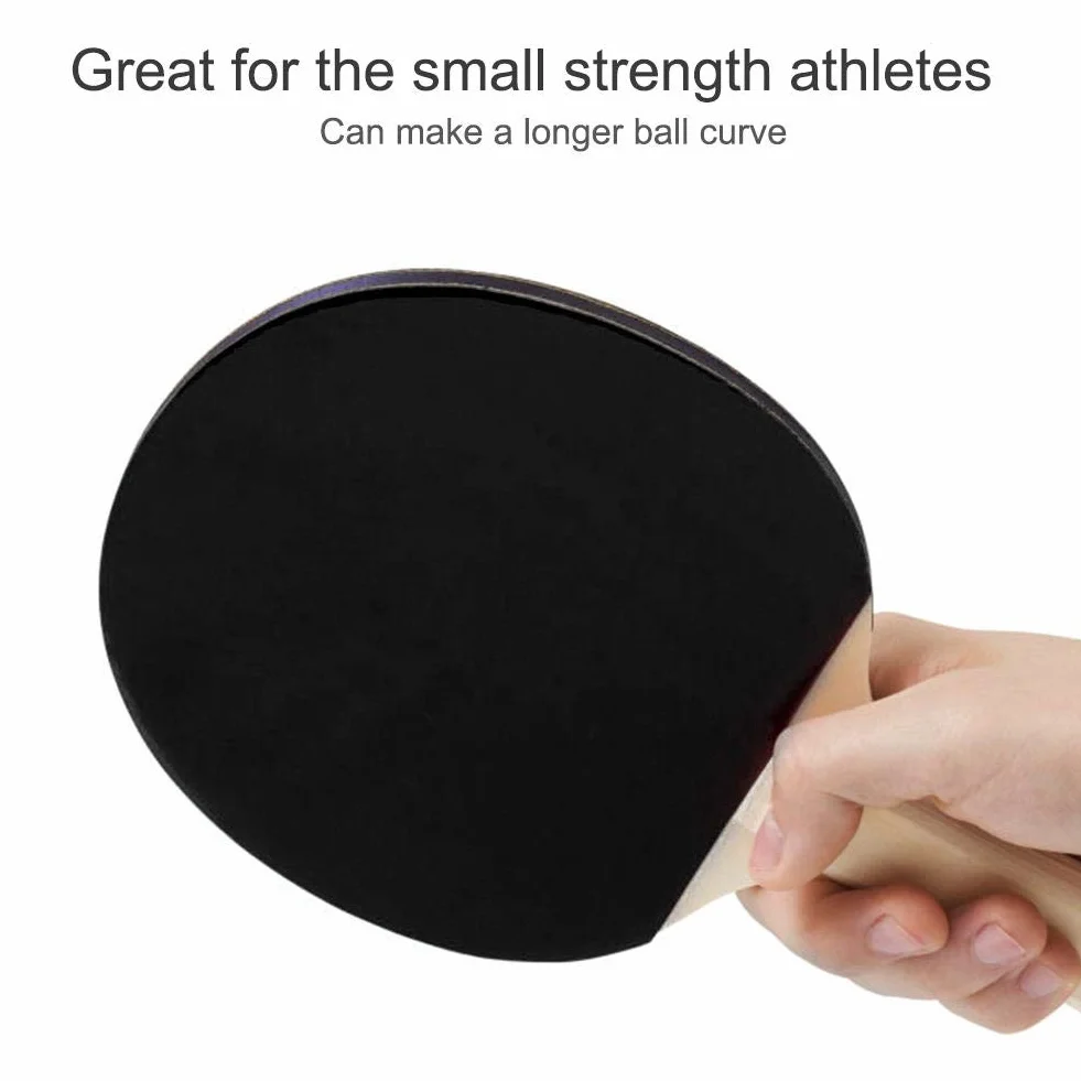 MAGT Raqueta de Tenis de Mesa Ping Pong Rubber Negro
