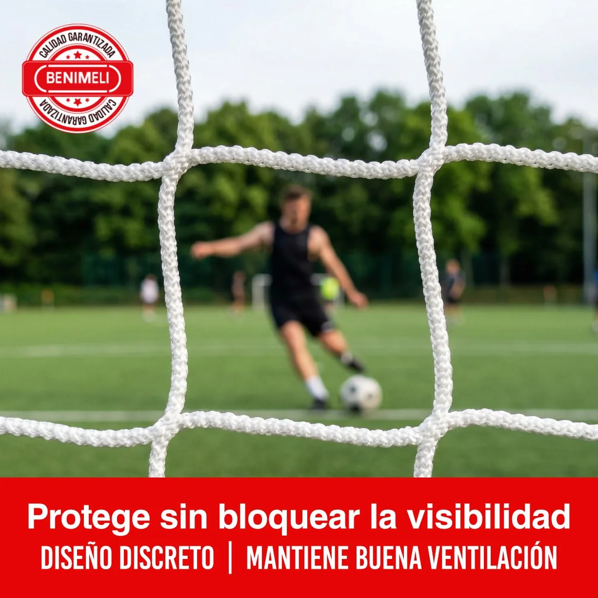 Red Deportiva de Malla Polipropileno 100x100 Alta Resistencia para Pistas Deportivas