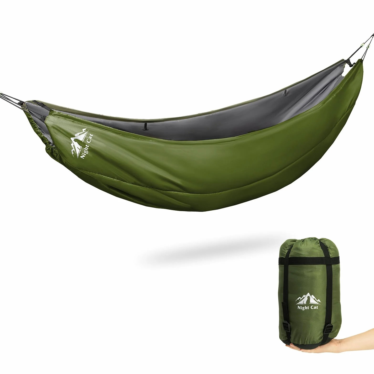 Night Cat Hamaca Underquilt Underblanket Verde Oscuro
