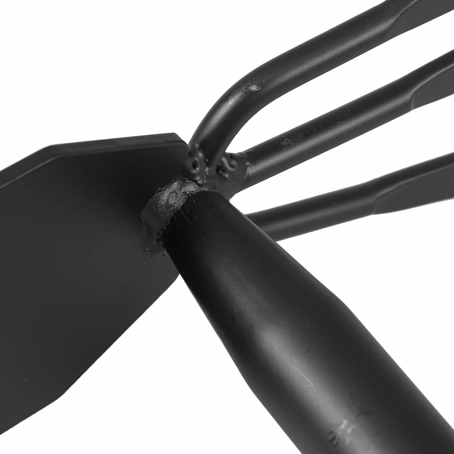 Yardwe Azada de Acero Manganeso Resistente y Antióxido para Jardinería, Herramienta para Desherbar y Plantar Mango Largo, Adecuado para Huertos y Cultivo en Exteriores