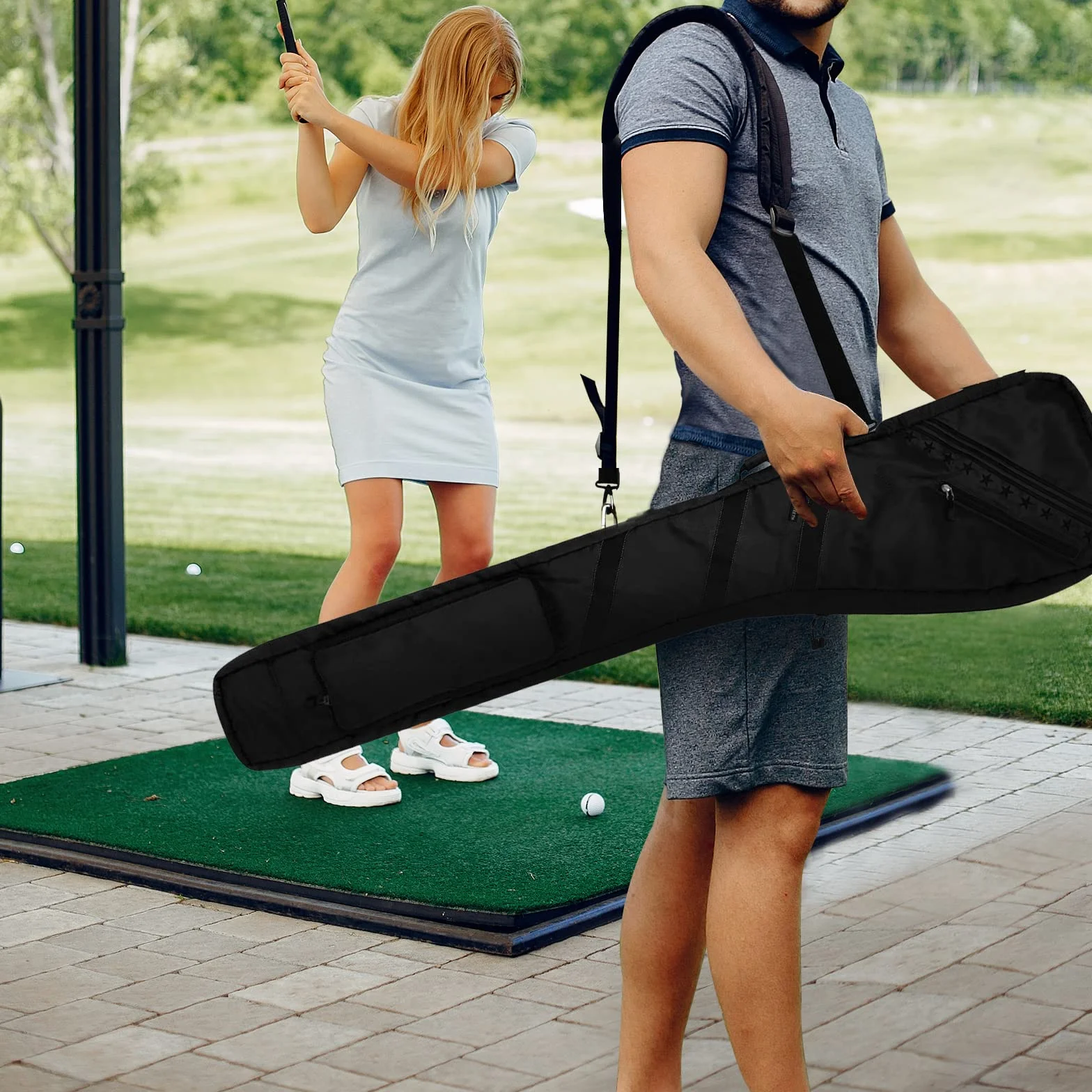 Impermeable Bolsa de Golf Plegable Resistente Multicolor