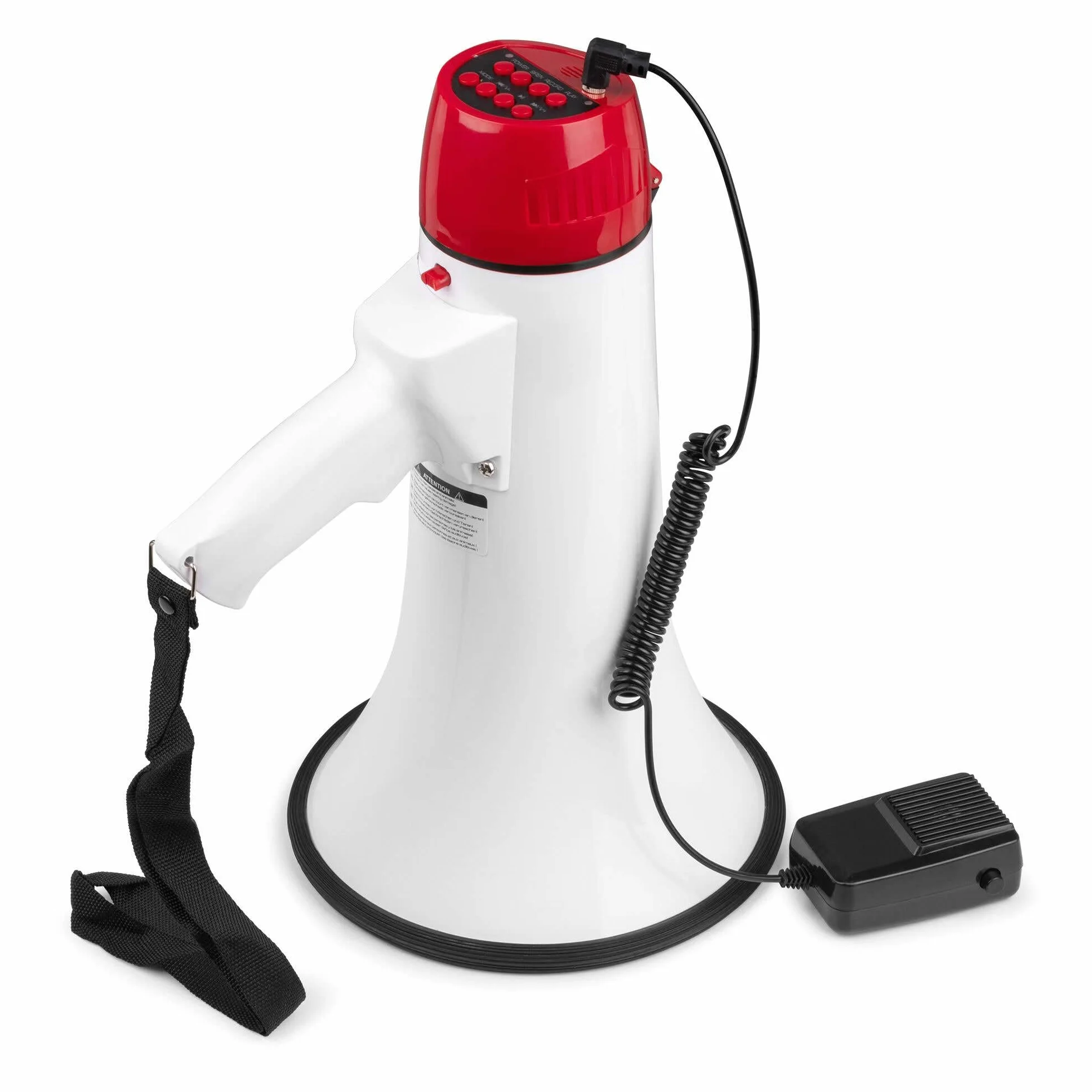 Vonyx MEG045 Megáfono 45W Bluetooth USB Micro SD Sirena Alcance 1000m