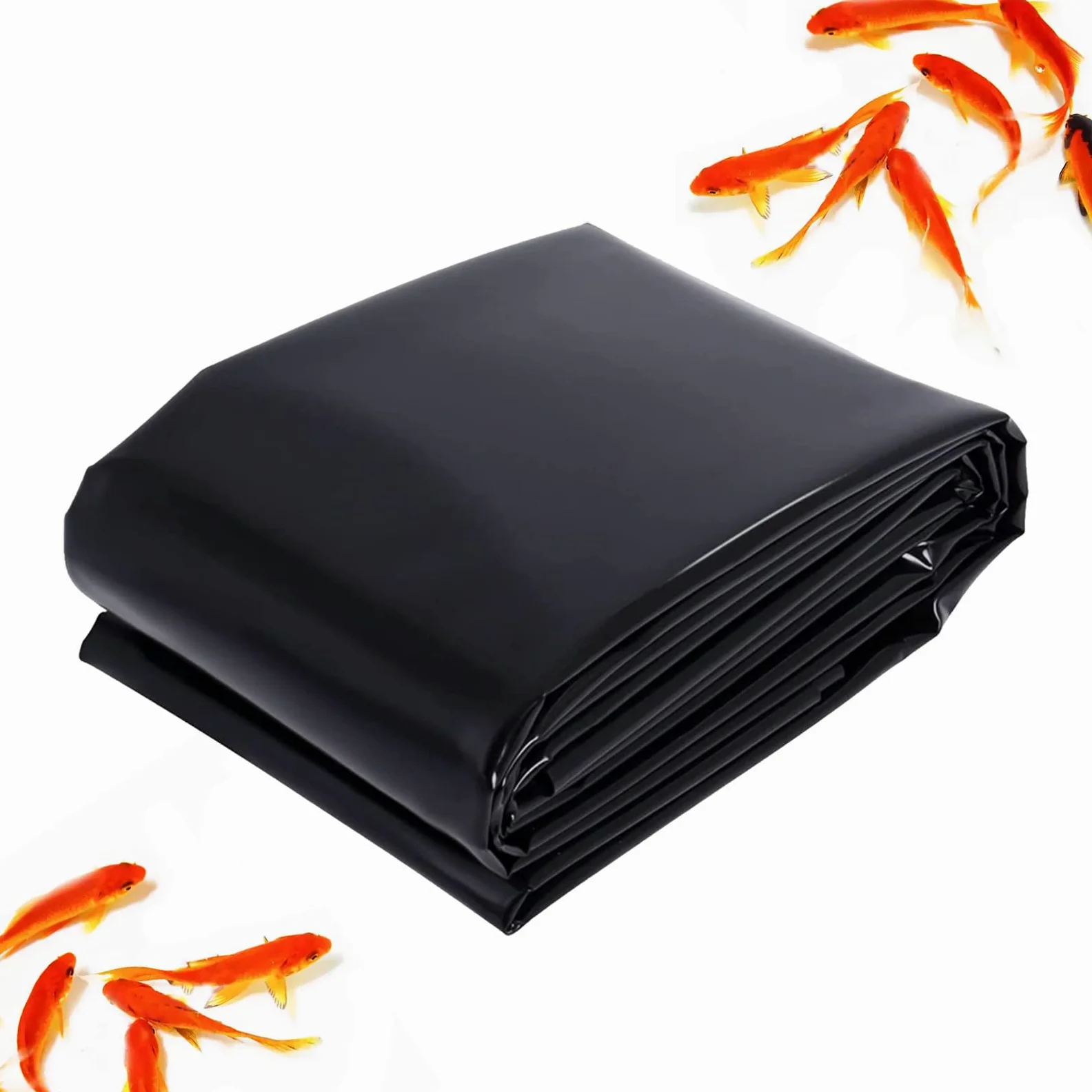 Revestimiento De Estanque Tortugas Exterior Duradero Negro, Revestimiento Resistente para Estanque de 4×5m, Pond Liner para Estanques,Construcc,Fuentes,Jardines Acuáticos y Cascadas