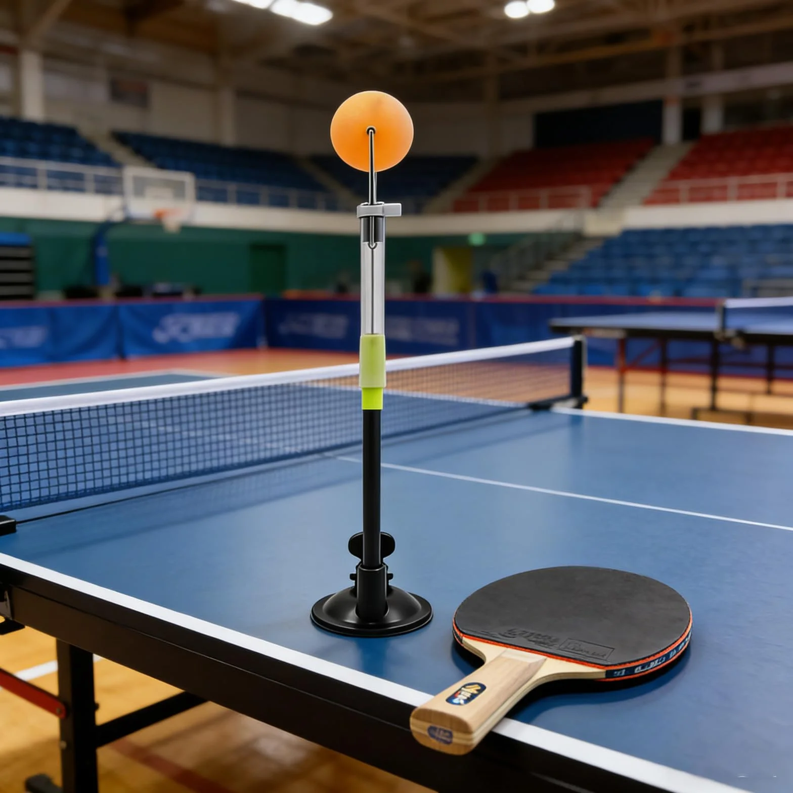 Entrenador de tenis de mesa 30 cm ABS ajustable máquina de entrenamiento de bola de rebote rápido