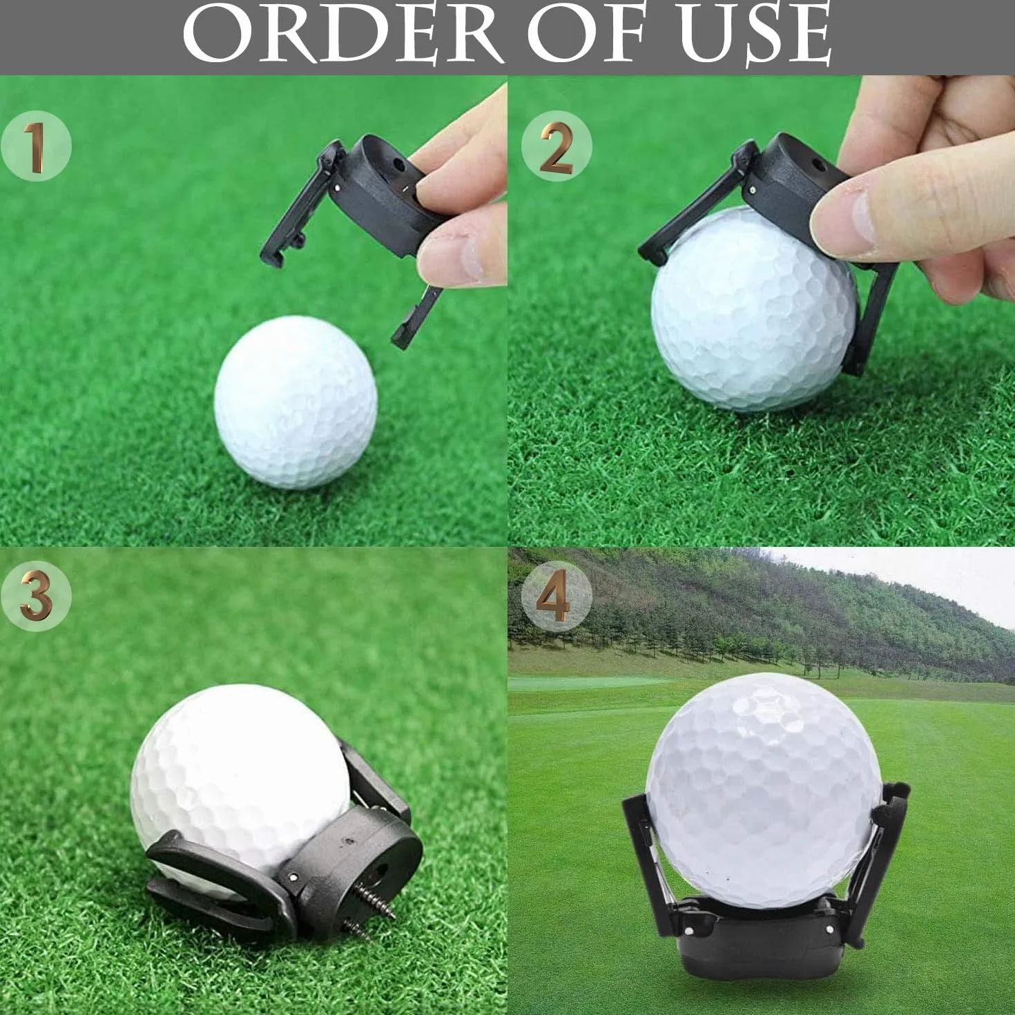 Recuperador de Bolas de Golf 5 Piezas, Recolectores de Plástico con Ventosa