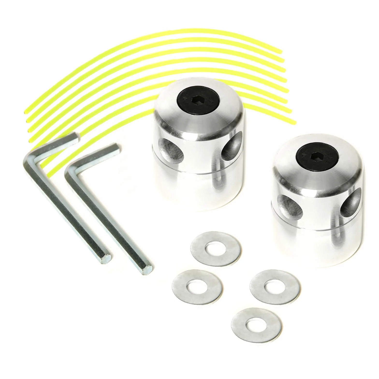Samos® Cabezal Desbrozadora Universal Profesional 2 en 1 con Cadenas Metálicas – Accesorio de Repuesto Compatible con Desbrozadoras Kawasaki Stihl Husqvarna – Recambio Duradero Cortar Hierba y Maleza