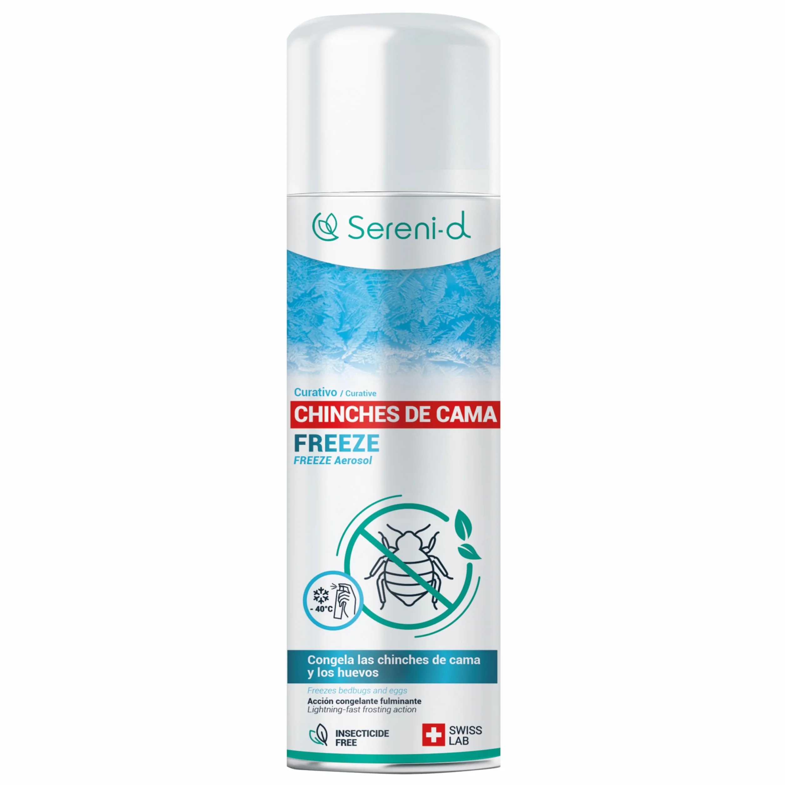 FREEZE CHINCHES DE CAMA – TRATAMIENTO NATURAL RÁPIDO – Acción FREEZE contra chinches (huevos, larvas y adultos) sin biocidas – Acción INMEDIATA y EFICAZ – Swiss Lab