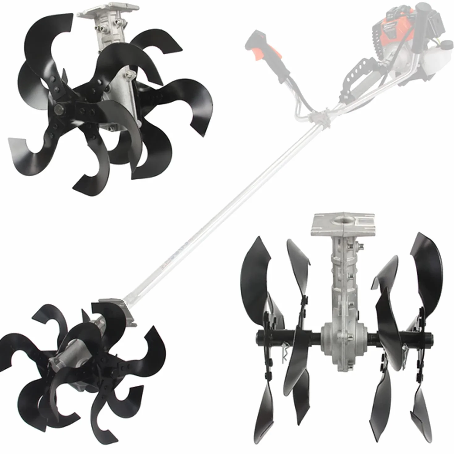 IMJ-Global Juego de palas para desbrozadoras engranaje Palas 9 Dientes Tubo Ø28 mm Universal