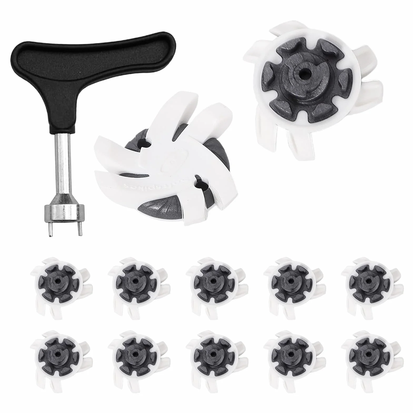 Clavos para zapatos de golf antideslizantes 12 piezas