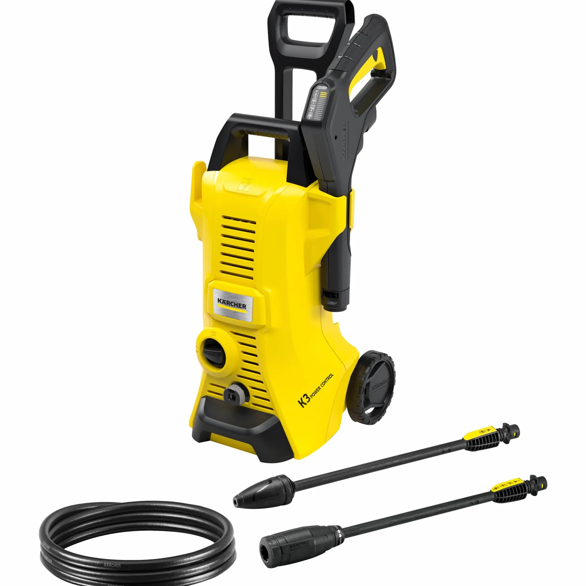 Kärcher Hidrolimpiadora K 3 Power Control, presión: 120 Bar, caudal: 380 l/h, Rendimiento: 25 m²/h, Filtro de Agua, Peso: 4,4 kg, Pistola y Manguera de Alta presión, Lanza, Boquilla Turbo