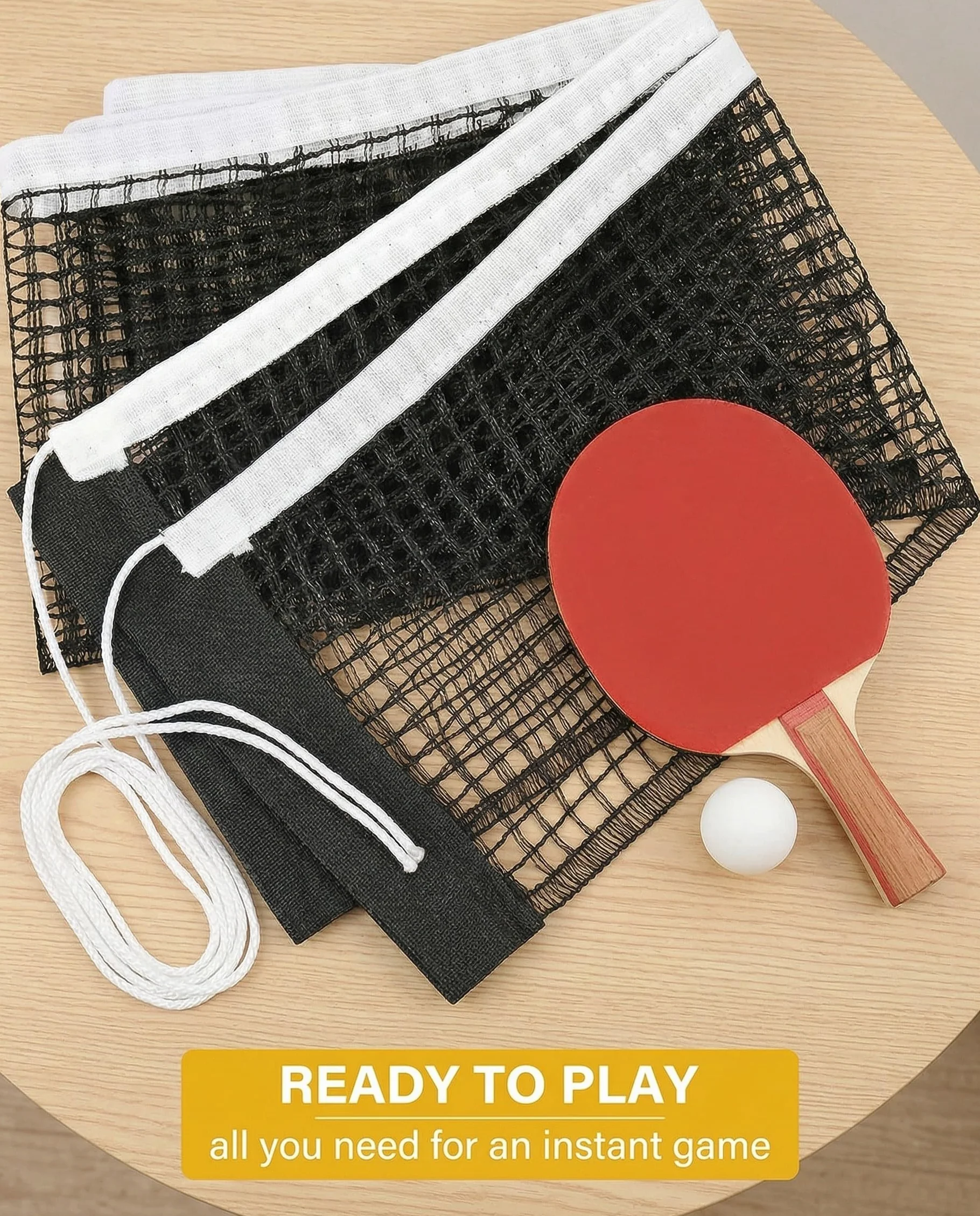 Red de Reemplazo de Tenis de Mesa Portátil Durable 1.75M Negra Universal