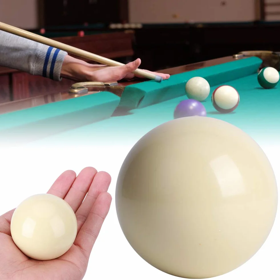 Alomejor Bolas de Billar Blancas 2 uds. 5.72CM Entrenamiento Estándar