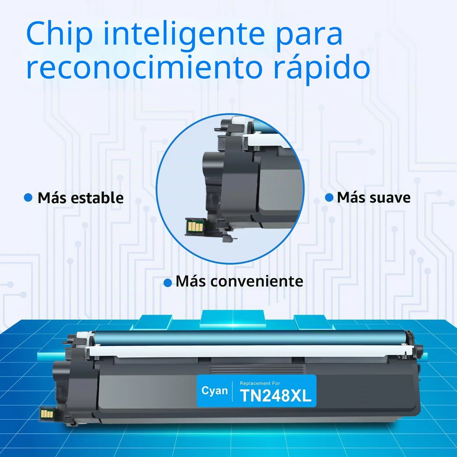 Brother TN248XL TN248 Toner 4-Pack Compatible para MFC-L3760CDW DCP-L3560CDW HL-L3240CDW HL-L3220CW