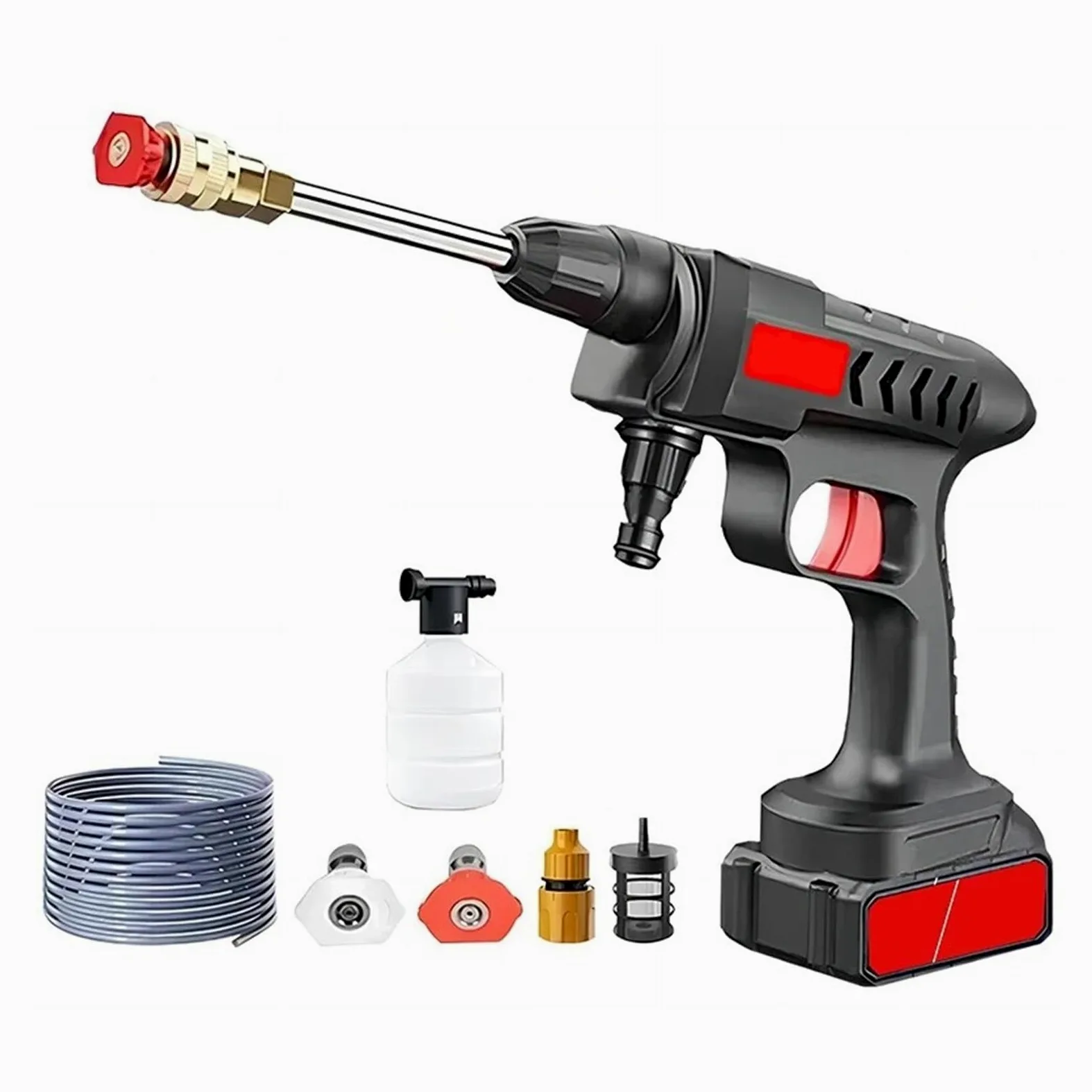 Pistola De Lavado Coches 60bar, Boquilla Pulverización, Limpiador Alta Presión For Limpieza Jardín Y Hogar, Agua, Lavadora Limpieza Eficiente