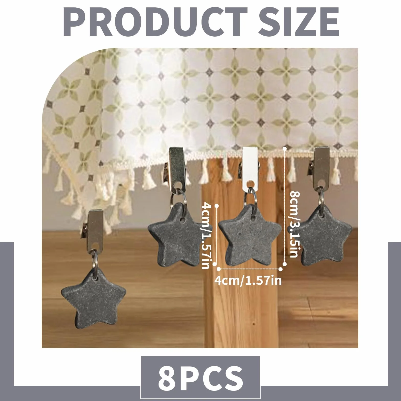 Pesos para Manteles, Pinzas Mantel Mármol, Pesas para Manteles en Perchas con Pinzas, para Mesas Decorativas, de Exterior, de Picnic, para Cenas Familiares