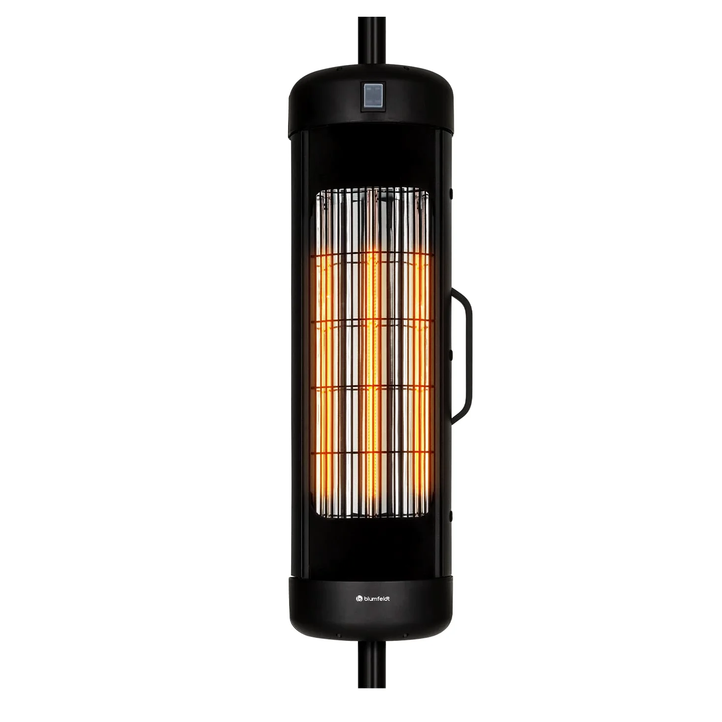 Klarstein Radiador Electrico Bajo Consumo, Calefactor para Patio o Terraza de 2000W, con Mando, Radiadores Bajo Consumo Electricos, Eficiencia IP54, Calefactores Jardín Exterior para Sombrillas
