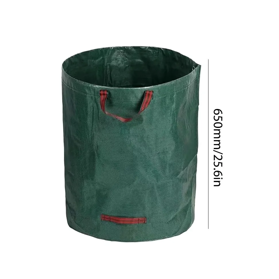 Bolsa de residuos jardín reutilizable, saco hojas impermeable, almacenamiento basura Bolsa para hojas