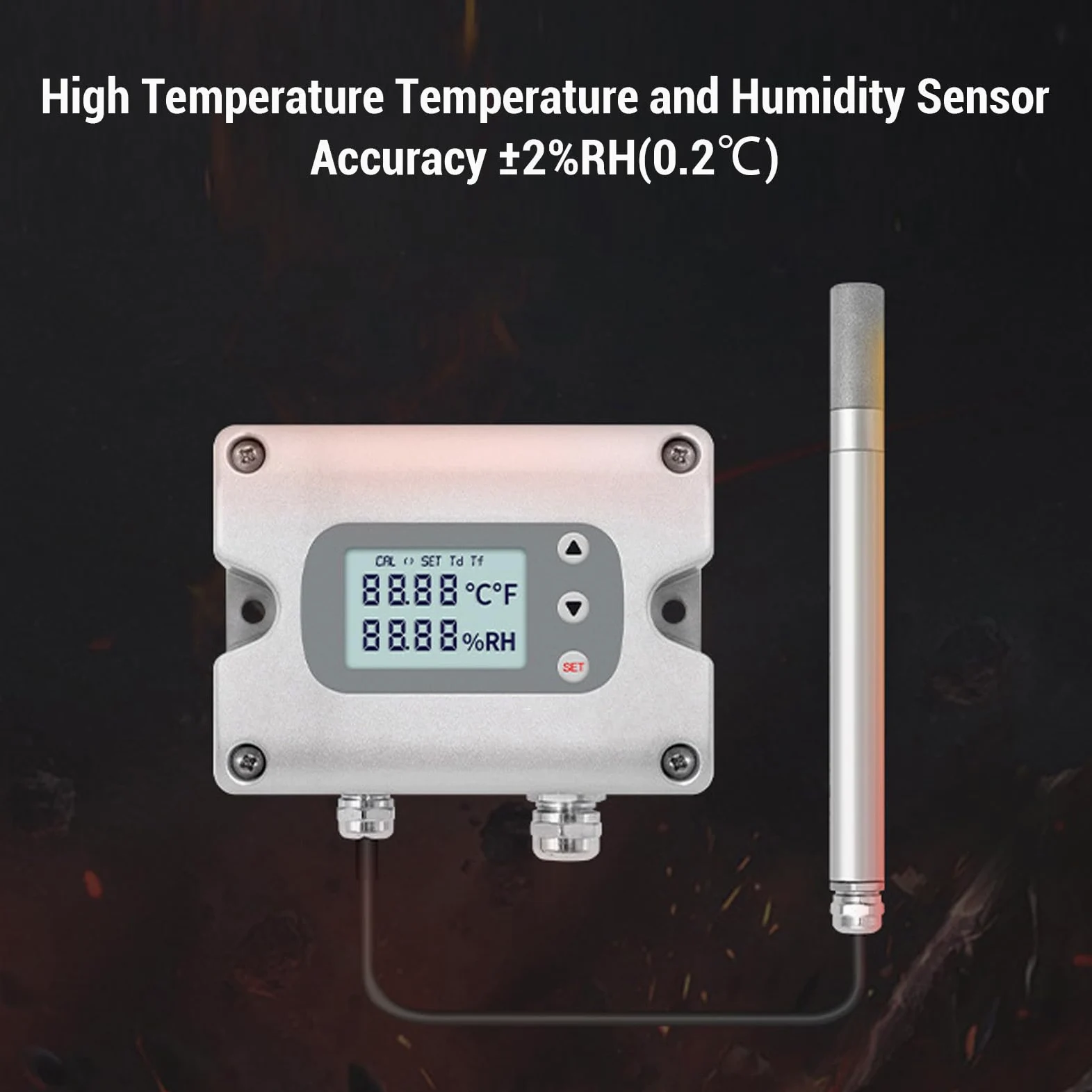 Sensor de Temperatura y Humedad de Alta Precisión para Entornos Hostiles Transmisor Termistor PT1000 1 Unidad