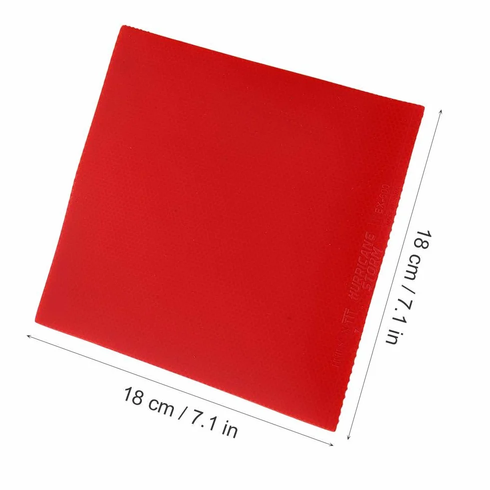 MAGT Ping Pong Rubber, Raqueta de Tenis de Mesa Accesorio Reemplazo (Rojo)