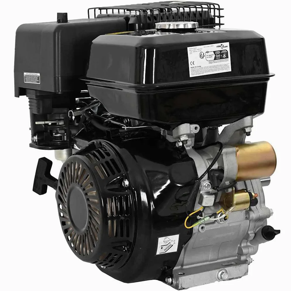 Motor de gasolina 15 CV 11 kW 4 tiempos refrigerado por aire con arranque por cable y arranque eléctrico de 423 cc 6,5 L de volumen para generador de energía generador de energía de