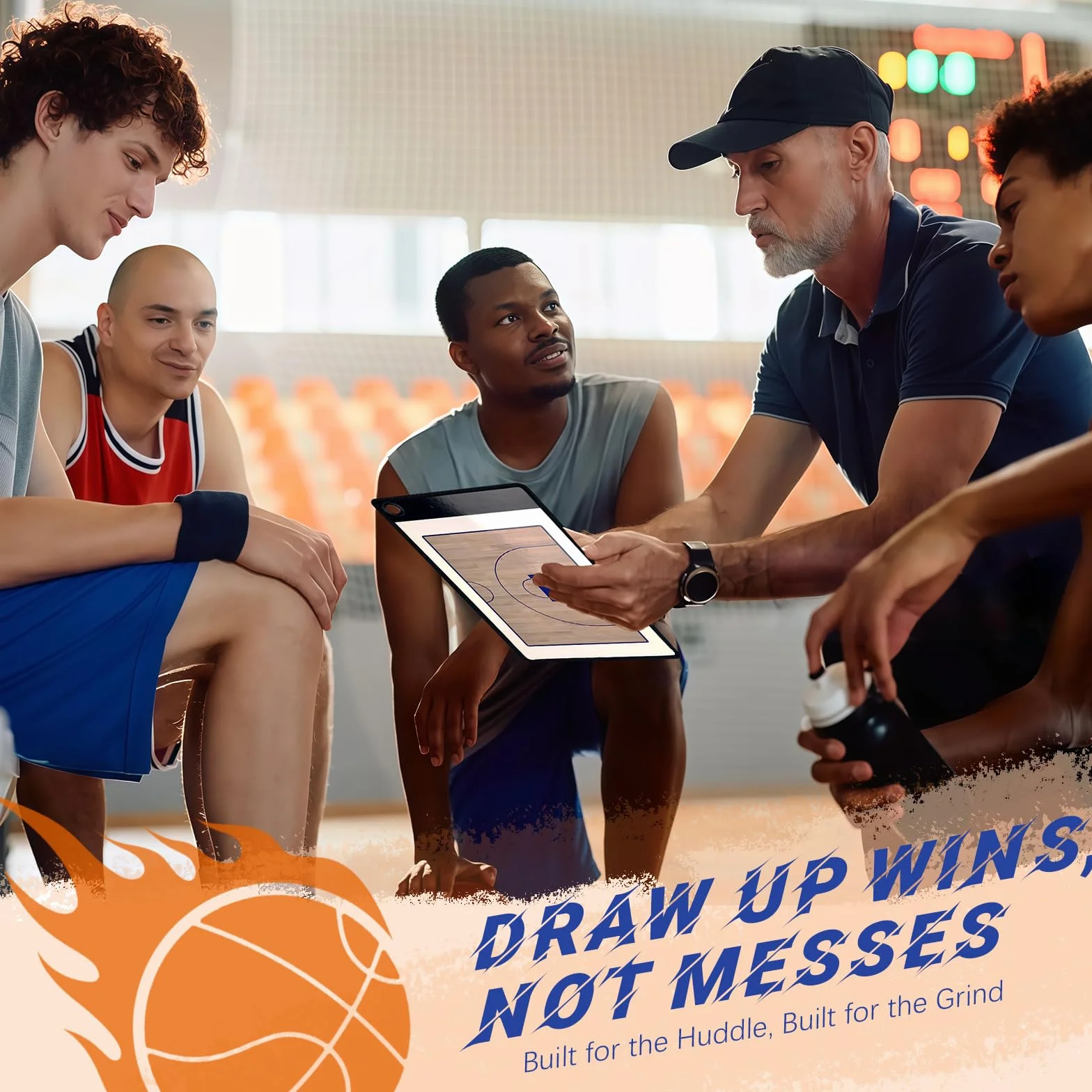 Pizarra Baloncesto Entrenador con Imanes Lapiceros, Carpeta Tactica Baloncesto para Entrenadores