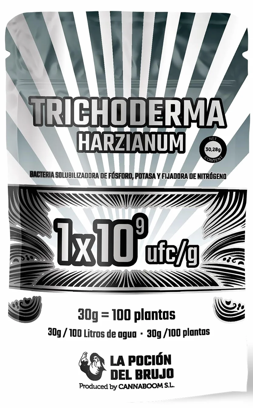 Trichoderma Harzianum = 1x10⁹ ufc/g | Bacterias de la rizosfera 1x10³ ufc/g (100p) - "Cannaboom" | Defensa radicular avanzada | Más vigor y raíces sanas | Microbiología útil de alto rendimiento