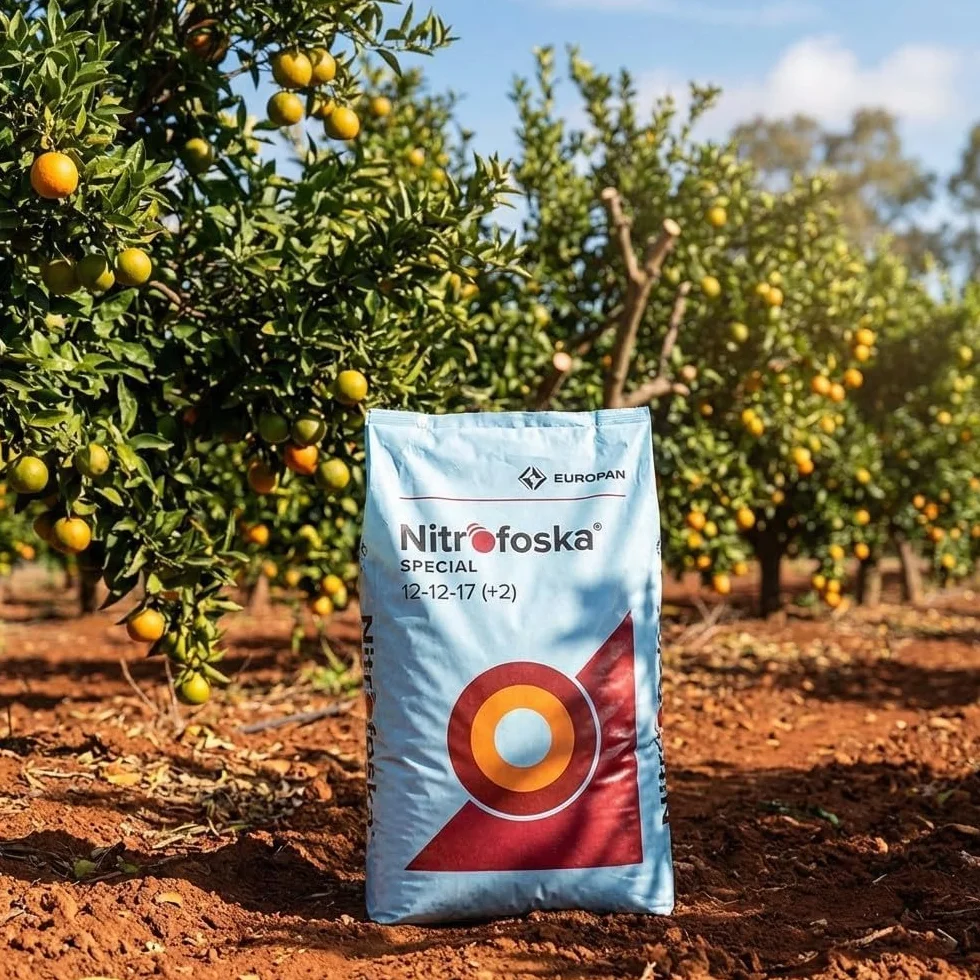 Suinga Abono Nitrofoska Especial 12+12+17+2 de 25kg | Sustrato Universal para Abono de Huertos, Jardines y Citricos | Fertilizante Granulado Recomendado para Arboles en Edad de Crecimiento