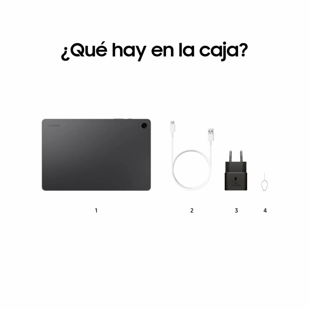 Samsung Galaxy Tab A9+ Tablet 128 GB WiFi 11" Pantalla Android Gris