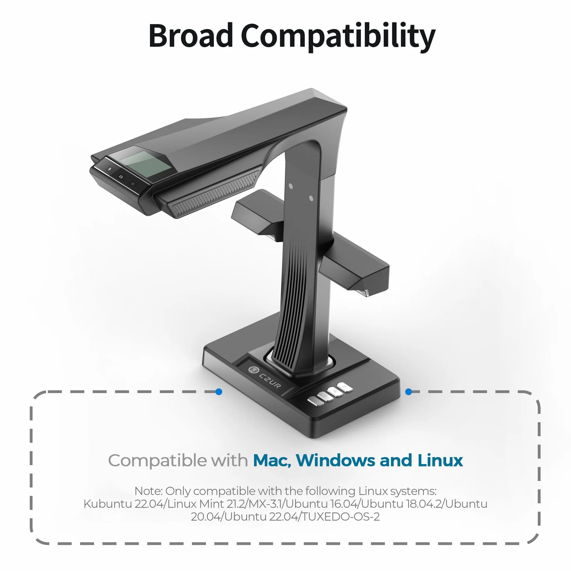 CZUR ET24 Pro Escáner para Libros 24MP Auto-Plano A3 HDMI Compatible Windows macOS Linux