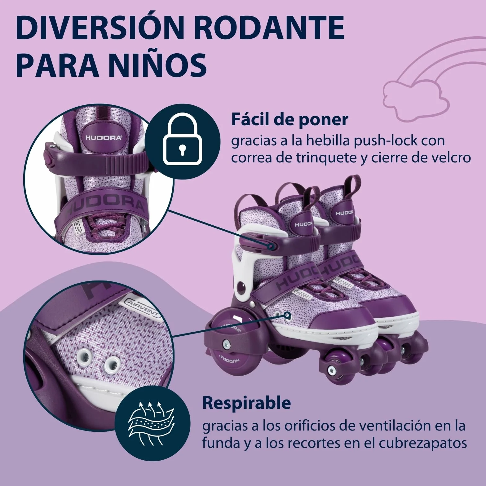 HUDORA My First Quad Patines ajustables para niños hasta 20 kg