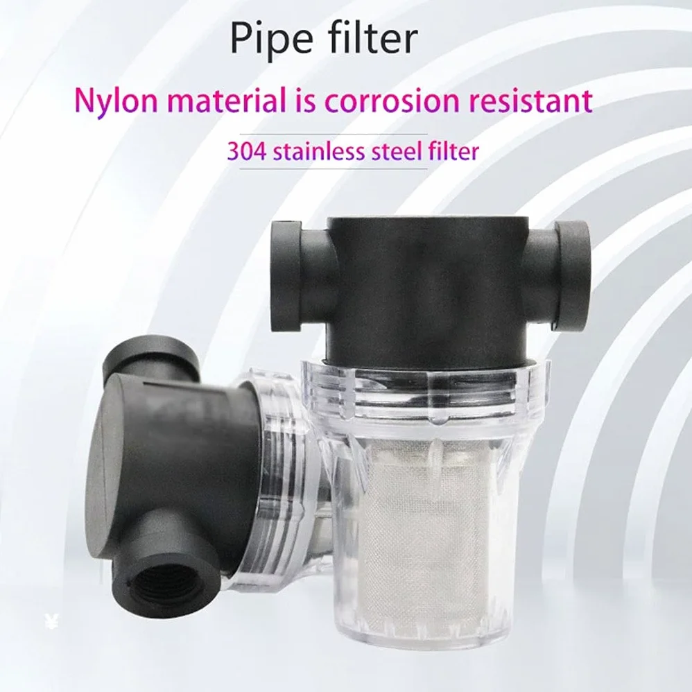 Conector de Toque de Manguera, 1 1/2 Pulgada 3/4 Pulgada 1 Pulgada Filtro de riego de jardín, prefiltro de impurezas del Sistema de riego de plástico, Filtro de tubería de Agua doméstica de