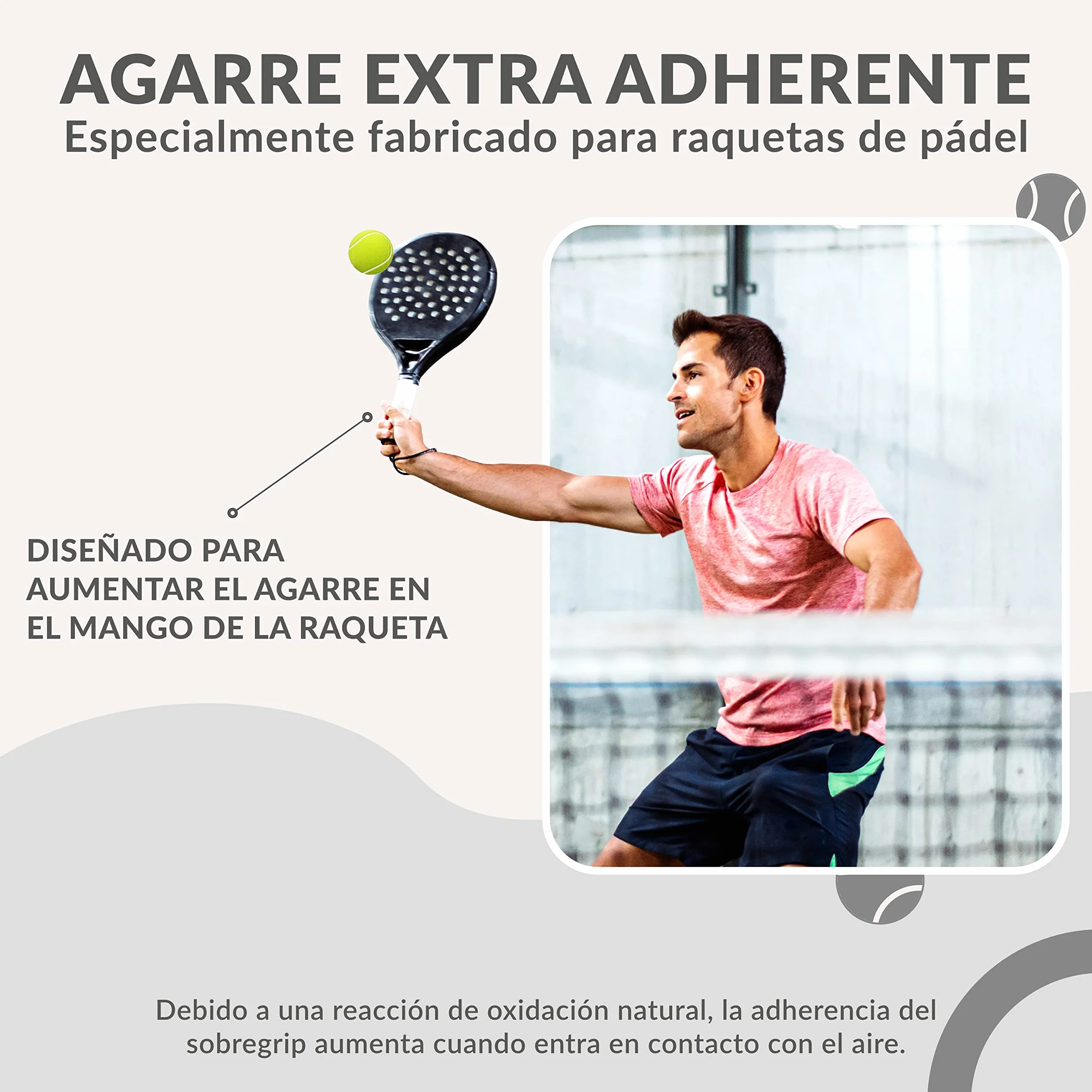 Palbea Overgrips Padel Blanco Paquete de 3/6/12/22/60 Alta Absorción del Sudor Antideslizante Grip Pala Padel Blando
